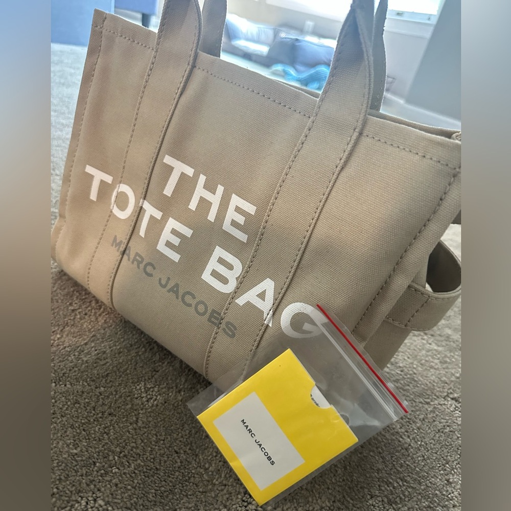 Marc Jacobs Canvas Medium Tote (Beige) - Picture 2 of 7